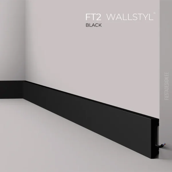 Плинтус FT2 BLACK Wallstyl
