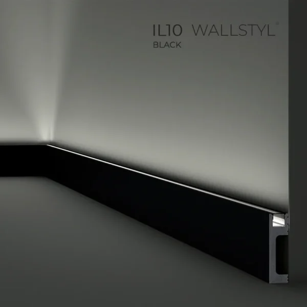 Плинтус Wallstyl IL10-BLACK для led-подсветки