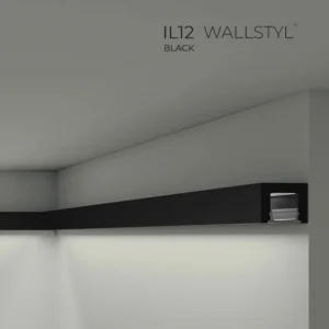 Световой профиль IL12 BLACK Wallstyl (чёрный)