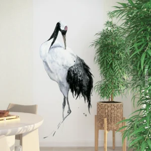 Fliistapeet Marburg Kumano 34594 Japanese Crane, 106×270 cm