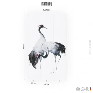 Флизелиновые обои Marburg Kumano 34596 Japanese Cranes
