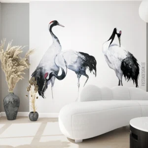 Флизелиновые обои Marburg Kumano 34593 Japanese Cranes