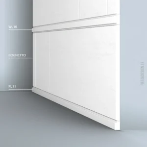 Панель Scuretto Arstyl, разделительный молдинг WL10, плинтус FL11