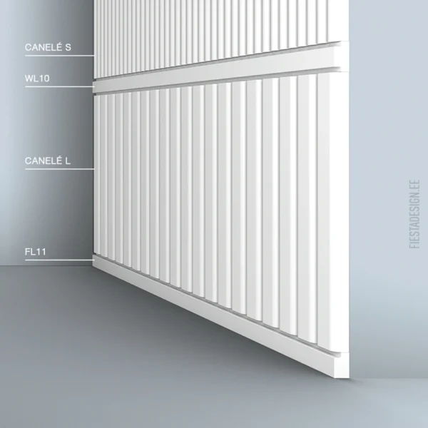 Liistud Wallstyl FL11 ja WL10, seinapaneelid Canele S ja Canele L
