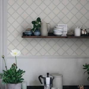 Tapeet Sandberg S10303 Trellis Misty Blue