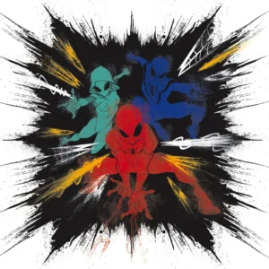 Fototapeet Spider-Man Color Explosion, Komar IADX6-080