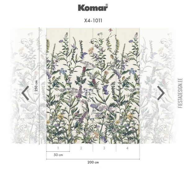 Fototapeet Flowering Herbs, Komar X4-1011