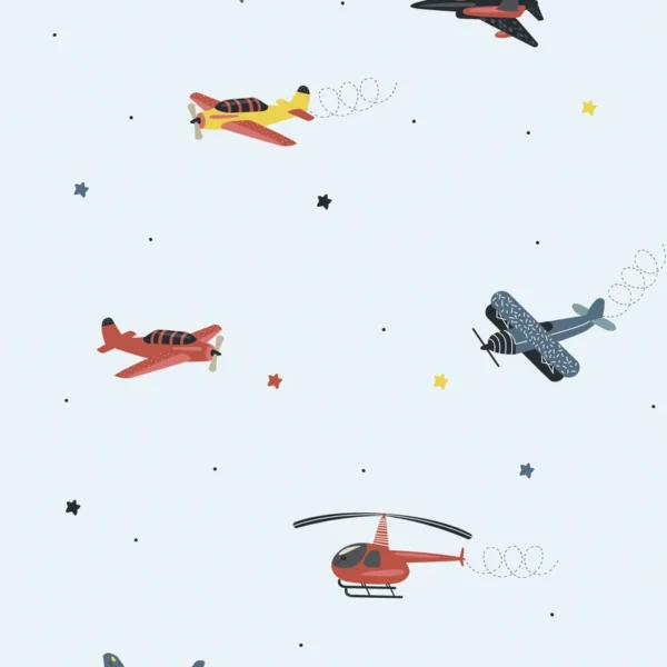 Lastetoa tapeet Kids Walls 45817 - Planes and Helicopters
