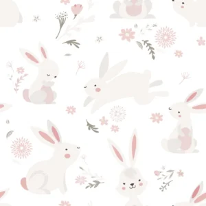Lastetoa tapeet Marburg Kids Walls 45860 - Funny Bunnies