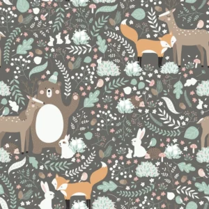 Lastetoa tapeet Marburg Kids Walls 45870 - Woodland Friends