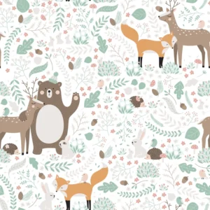 Lastetoa tapeet Marburg Kids Walls 45872 - Woodland Friends