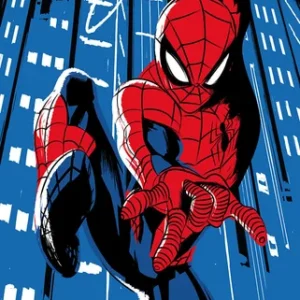 Фотообои Spider-Man Rooftop-Rockin, Komar IADX2-091