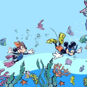 Fototapeet Mickey & Minnie Coral Reef, Komar IADX6-105