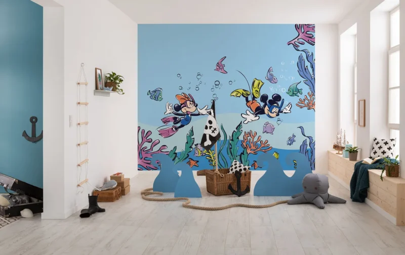 Фотообои Mickey & Minnie Coral Reef, Komar IADX6-105