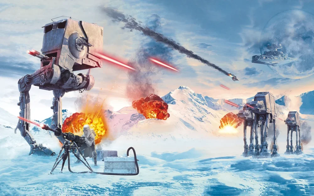 Fototapeet Komar IADX8-118 - Star Wars Hoth Showdown