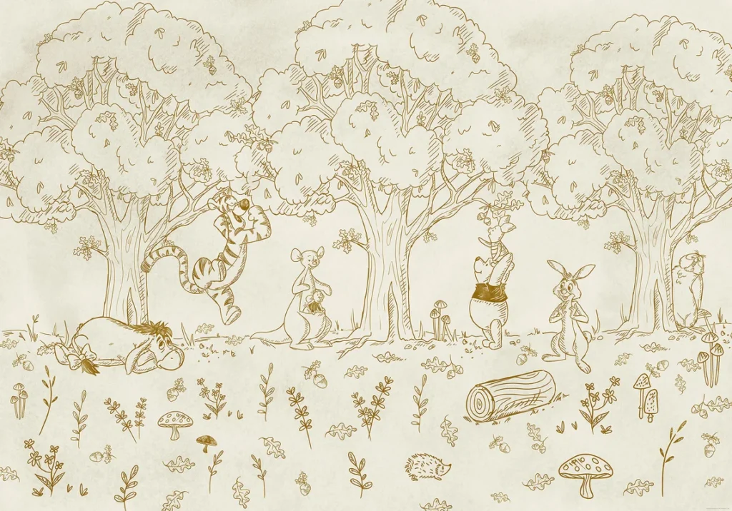 Фотообои Winnie the Pooh Outdoors, Komar IADX8-121