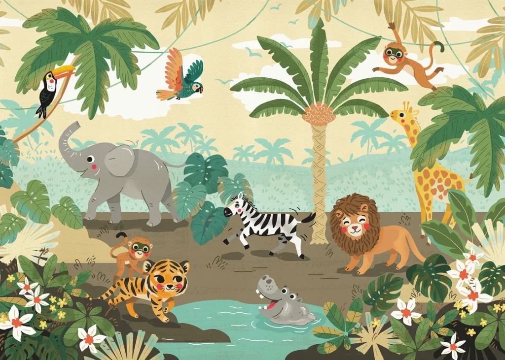 Fototapeet Baby Safari, Komar IAX7-0054