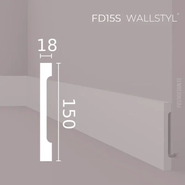 Плинтус FD115S Wallstyl