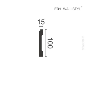 Плинтус FD1 Wallstyl