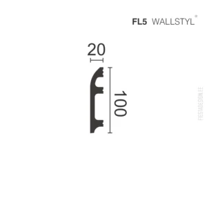 Плинтус FL5 Wallstyl