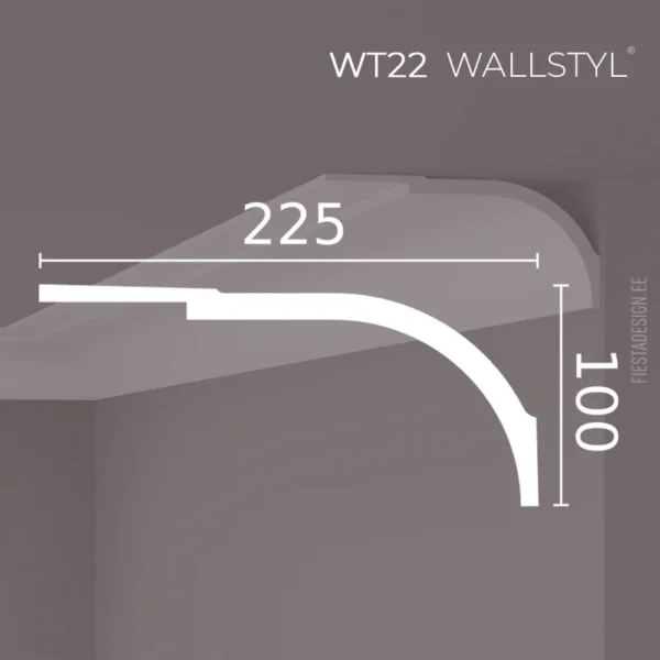 Laeliist WT22 Wallstyl (10×22,5×200 cm)