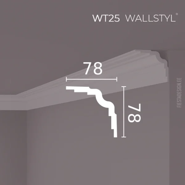 Laeliist WT25 Wallstyl (7,8×7,8×200 cm)