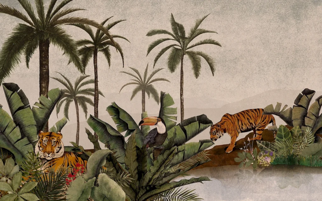 Fototapeet Tiger Jungle, Komar P279-VD4