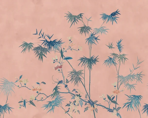Tapeet Sandberg Chinoiserie Garden S10422 Bamboo Grove Pink