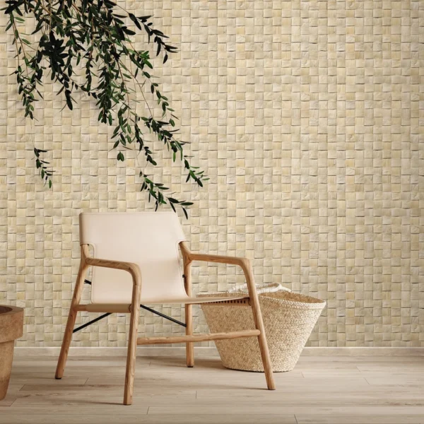 Tapeet Marburg Struktura 45740 Woven Wooden Strips