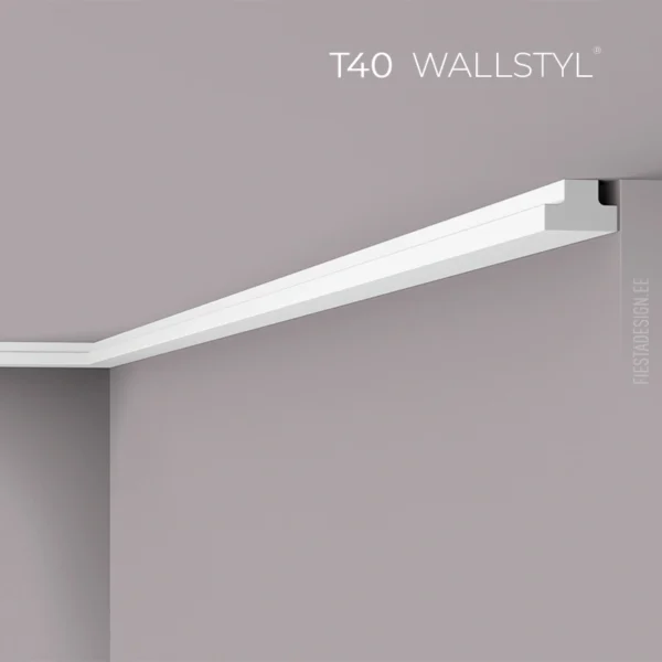 Декоративный плинтус T40 Wallstyl (3×2×200 cm)