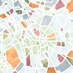 Fototapeet Komar Flair FLX3-063 - City Map