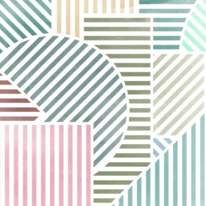 Фотообои Komar Flair FLX6-039 - Jeux de Lignes Bonbon