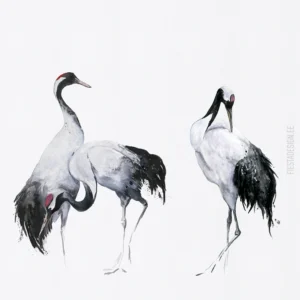 Флизелиновые обои Marburg Kumano 34593 Japanese Cranes