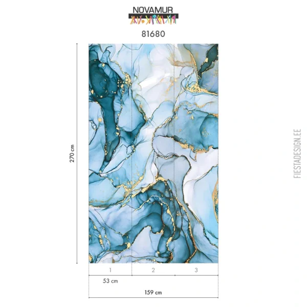 Tapeet Novamur Mona 81680 Marble Blue