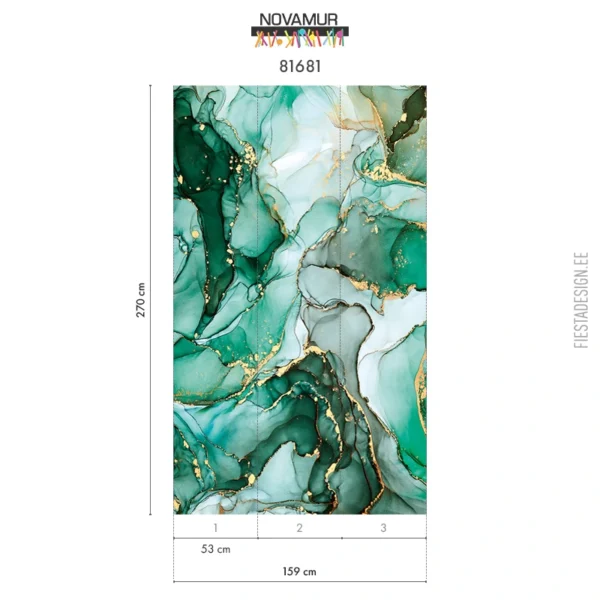 Tapeet Novamur Mona 81681 Marble Green