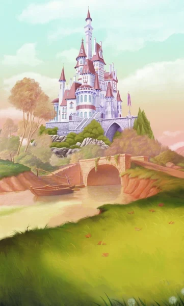 Fototapeet Komar DX3-227 - Princess Belle: Castle River