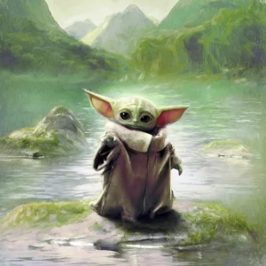 Fototapeet Komar DX4-211 - The Mandalorian: Grogu Landscape