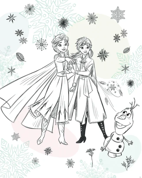 Fototapeet Komar DX4-223 - Frozen: Sketch Sisters