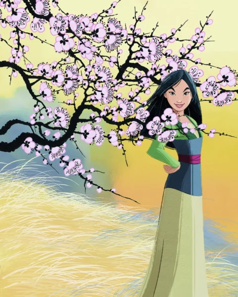 Fototapeet Komar DX4-226 - Mulan: Cherry Blossoms