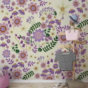 Fototapeet Komar DX5-198 - Minnie Mouse: Gardening Club Beige
