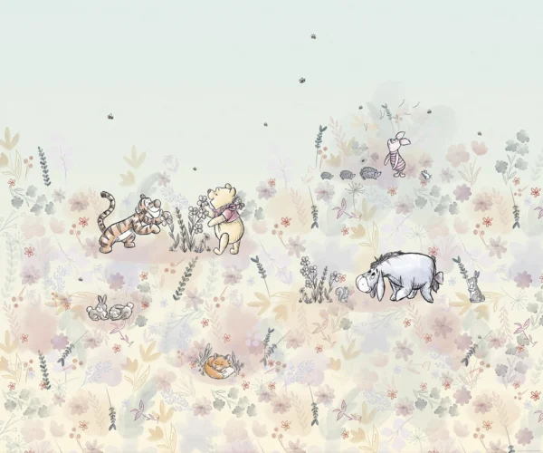 Fototapeet Komar DX6-194 - Winnie the Pooh: Flowerfield