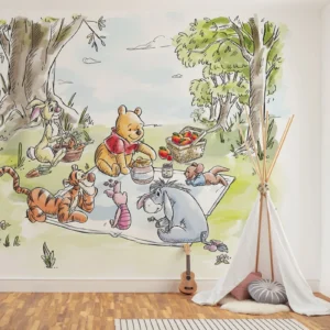 Fototapeet Komar DX6-217 - Winnie the Pooh: Nice for Picnics