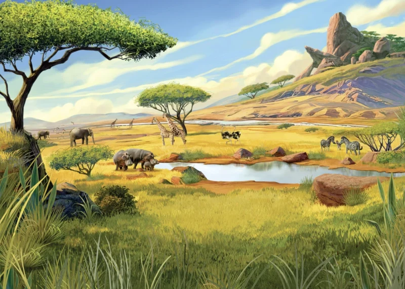 Фотообои Komar DX7-236 - The Lion King Savanna