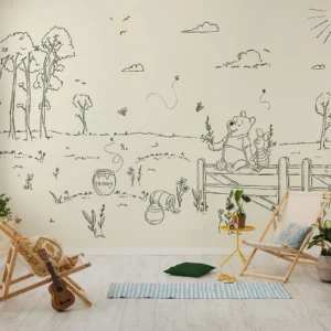 Fototapeet Komar DX8-193 - Winnie the Pooh: Bee at one with Nature