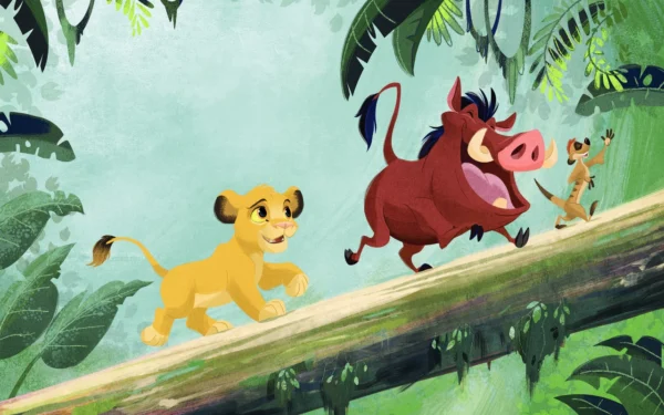 Fototapeet Komar DX8-221 - The Lion King: Jungle Team