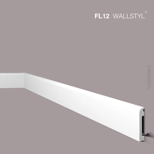 Плинтус для пола FL12 Wallstyl (HDPS)