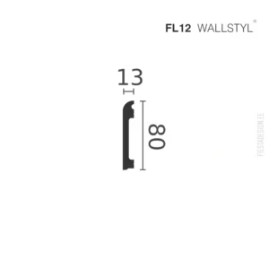 Плинтус для пола FL12 Wallstyl (HDPS)