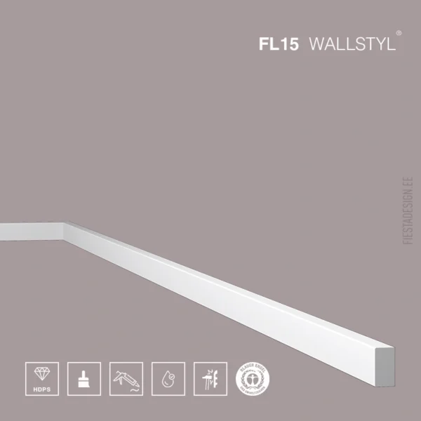 Põrandaliist FL15 Wallstyl (HDPS)