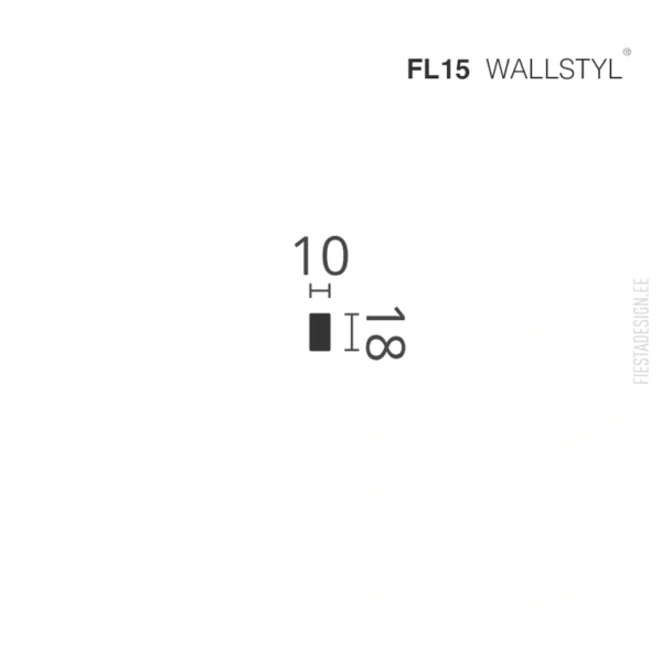 Põrandaliist / dekoratiivliist FL15 Wallstyl (HDPS)