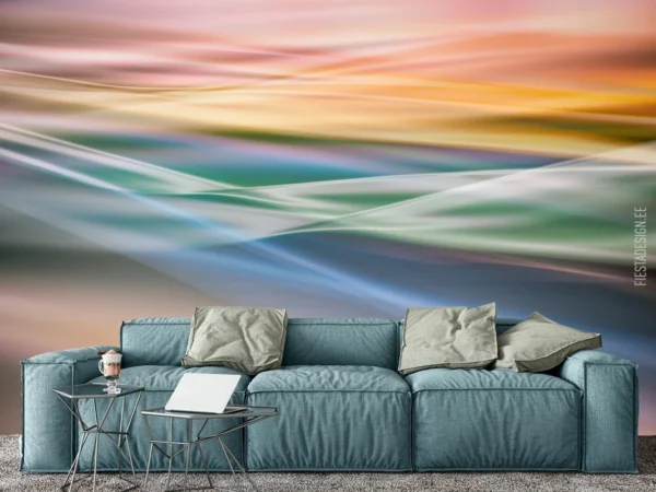 Pilttapeet Rainbow Waves (Marburg Smart Art)